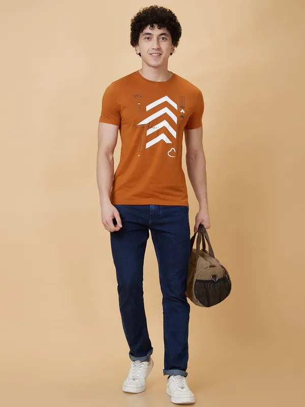 Being Human Men  T-Shirts-Sudan Brown
